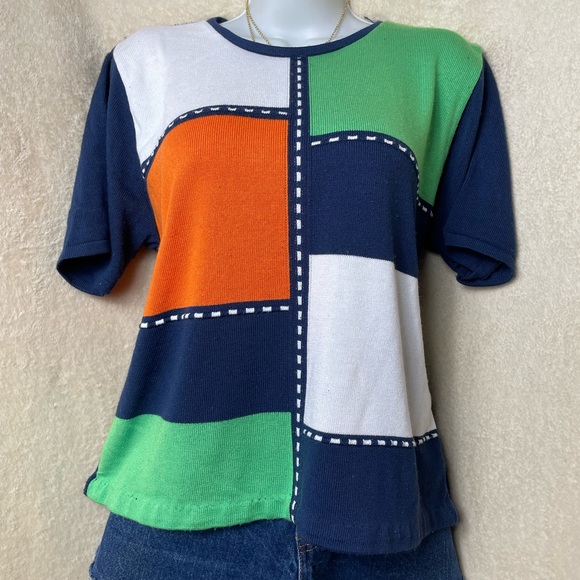 Alfred Dunner Tops - Vintage Alfred Dunner Color Block Knit top